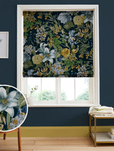 Next Graham & Brown Blue Glasshouse Flora Roman Blind 100% Cotton- Buy online at McGrocer