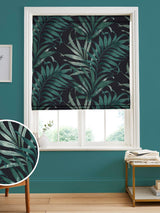 Next Graham & Brown Yasuni Midnight Navy 100% Cotton Made to Measure Roman Blind- Buy online at McGrocer