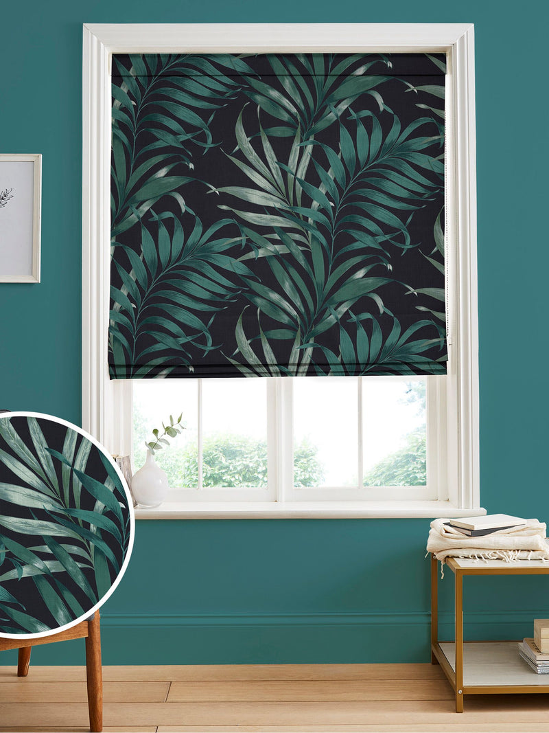 Graham & Brown midnight navy roman blind made to measure, imported from the UK