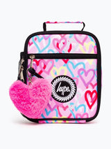 Next HYPE Pink Graffiti Hearts Lunch Box- Buy online at McGrocer