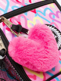 Hype pink graffiti hearts lunch box - British product