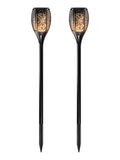 SolarCentre TrueFlame mini solar torch set of 2 black - British product
