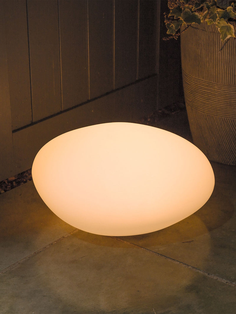 SolarCentre white pebble light - British product