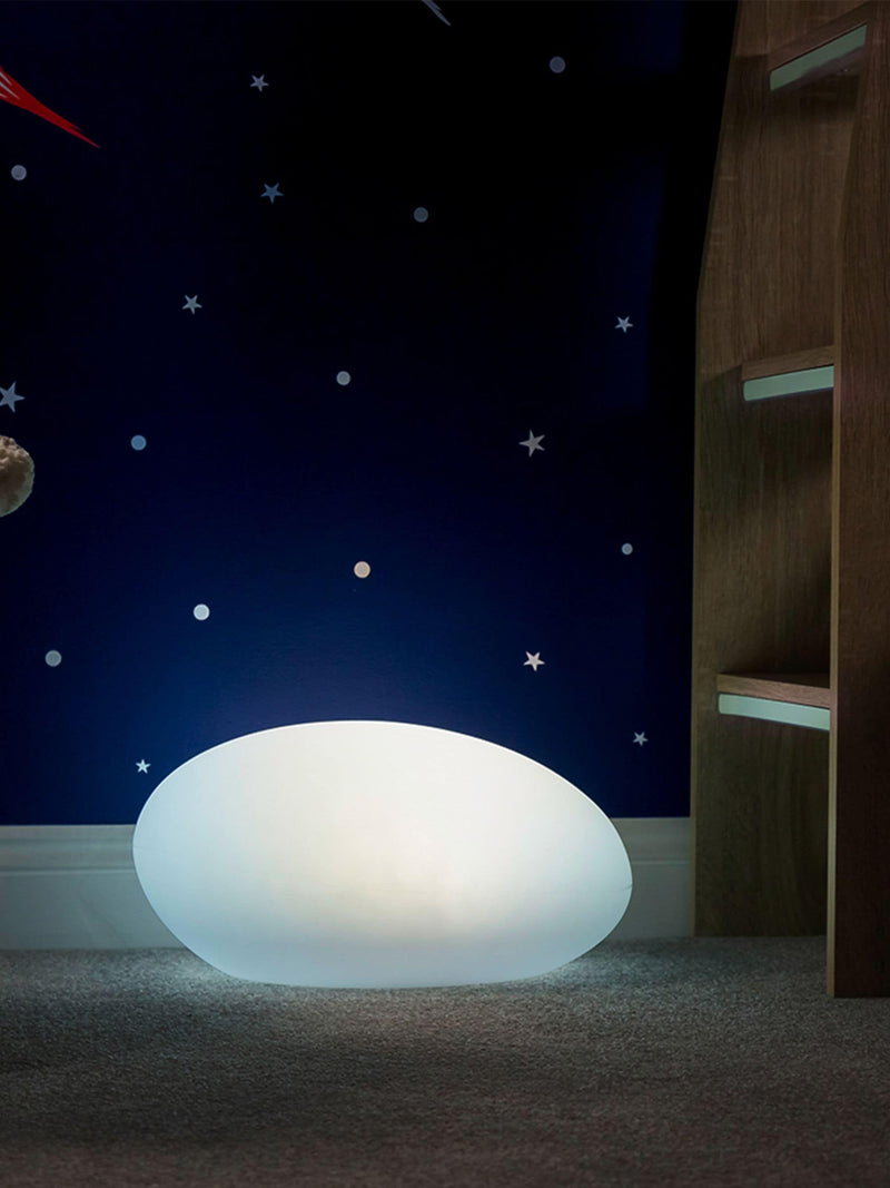 SolarCentre white pebble light - British product