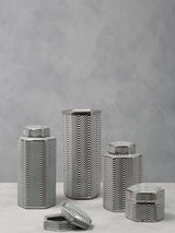 Next Fifty Five South Grey Hexagon Ceramic Umbrella Stand 45cm- Buy online at McGrocer