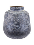 Pacific Grey Stone Volcanic Effect Vase 20cm, imported from the UK
