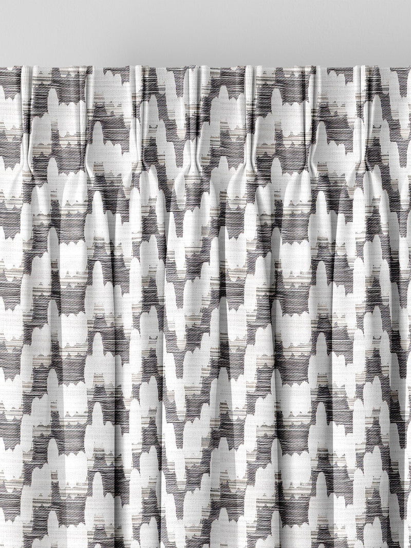 Toro grey made to measure curtains - British product