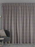 Toro Slate grey woven fabric made to measure curtains - British product