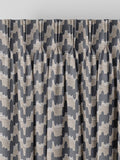 Toro Slate grey woven fabric made to measure curtains - British product