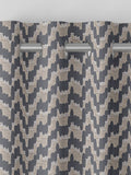 Toro Slate grey woven fabric made to measure curtains - British product