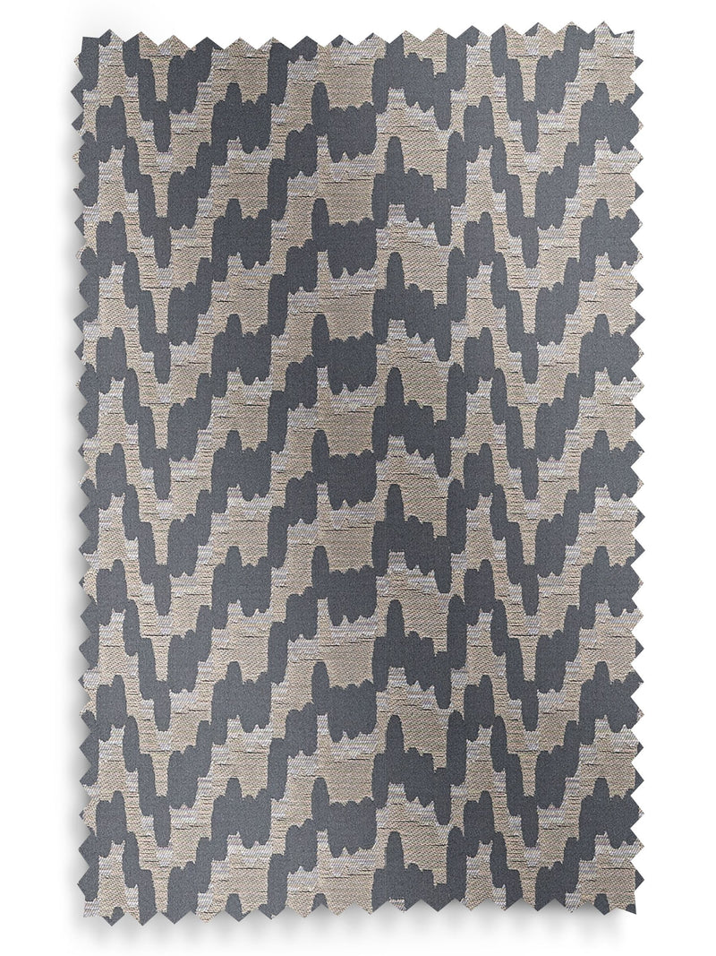 Toro Slate grey woven fabric made to measure curtains - British product