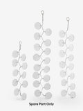 Clear Lunaria Chandelier glass droppers spare part set of 3, UK version