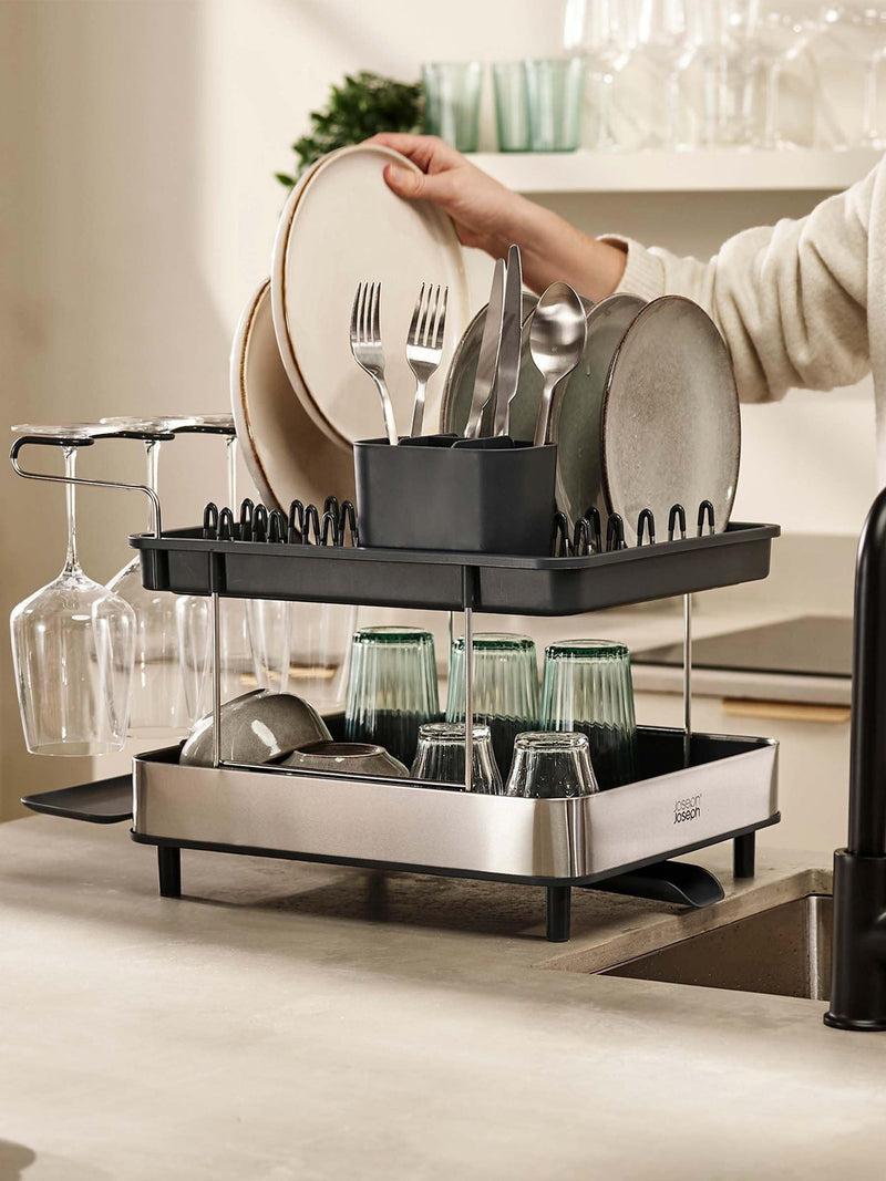 Joseph Joseph silver 2 tier dish rack, UK version