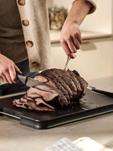 Next Joseph Joseph Cut&Carve Plus Multi-Function Large Chopping Board Black- Buy online at McGrocer