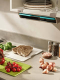 Joseph Joseph black Folio slim under-shelf chopping board set, imported from the UK