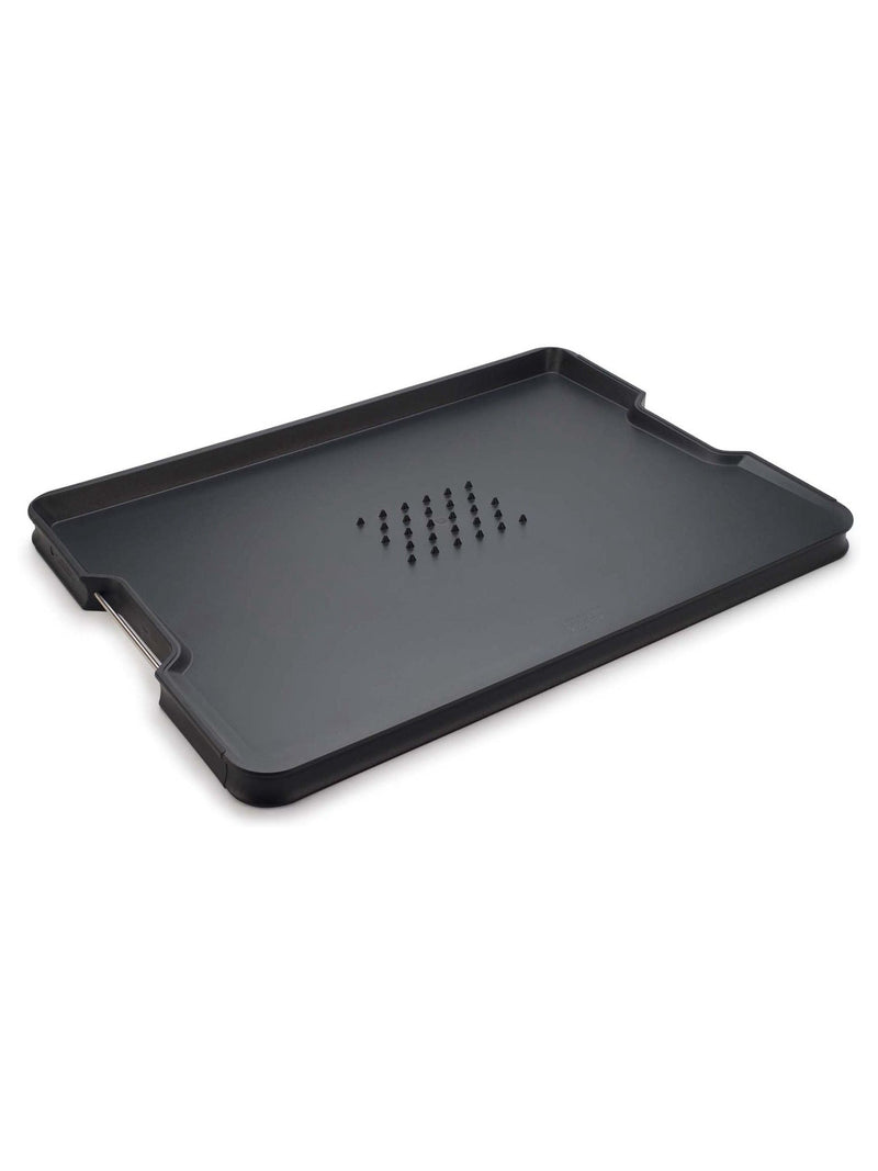 Joseph Joseph Black Cut&Carve Plus extra large chopping board, UK version