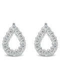 Beaverbrooks pear stud earrings 6mm x 8mm - British product