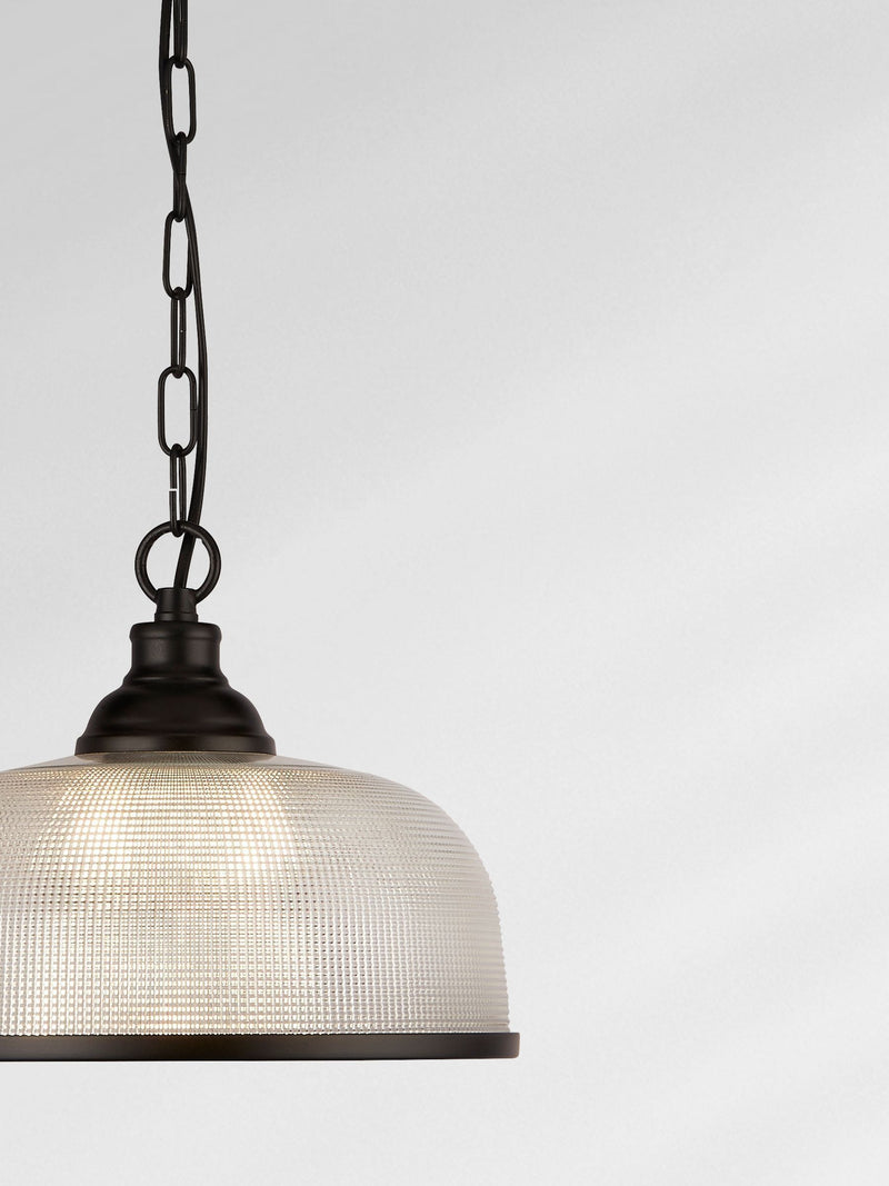 Searchlight Highclere black glass ceiling light, UK version