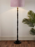 Searchlight black candlestick floor lamp base 139cm, UK version