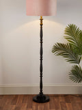 Searchlight black candlestick floor lamp base 139cm, UK version