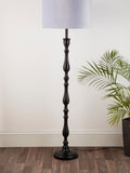 Searchlight black candlestick floor lamp base 139cm, UK version