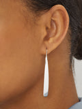 Silver tone pull-through earrings (British brand)