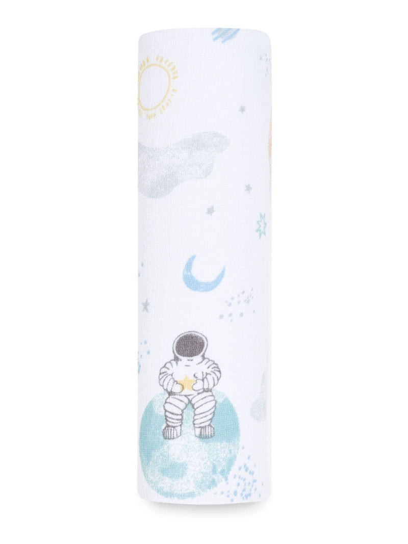 aden anais baby blanket space explorers 112cm, imported from the UK