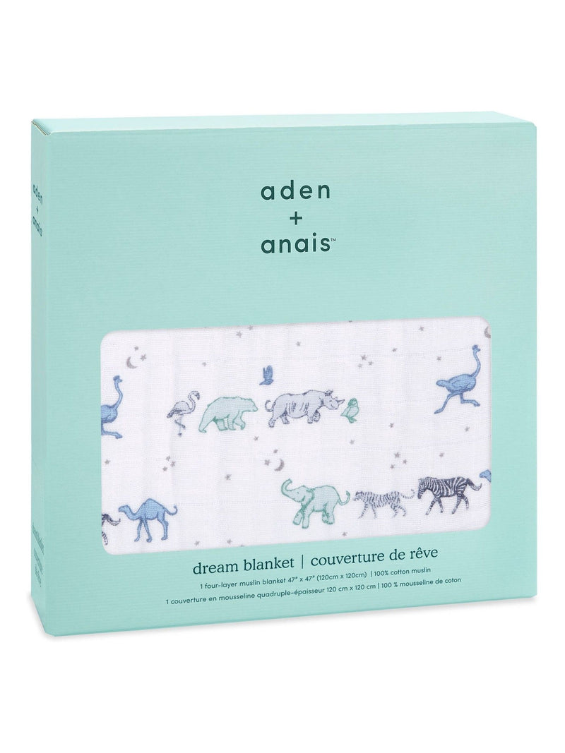 aden + anais Blue Rising Star Dream muslin blanket (British brand)