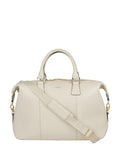Osprey London cream leather weekender bag, UK version