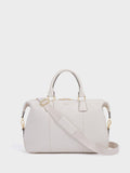 Osprey London cream leather weekender bag, UK version