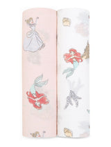 Next aden + anais White Essentials Disney Princess Muslin Baby Blankets 2-Pack 112cm x 112cm- Buy online at McGrocer