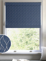 Next Molton Indigo Blue Made to Measure Roman Blind- Buy online at McGrocer