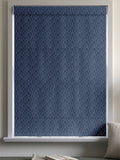 Molton made to measure roman blind in blue, imported from the UK