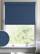 Next Roman Blind Blue Sicily Made to Measure- Buy online at McGrocer