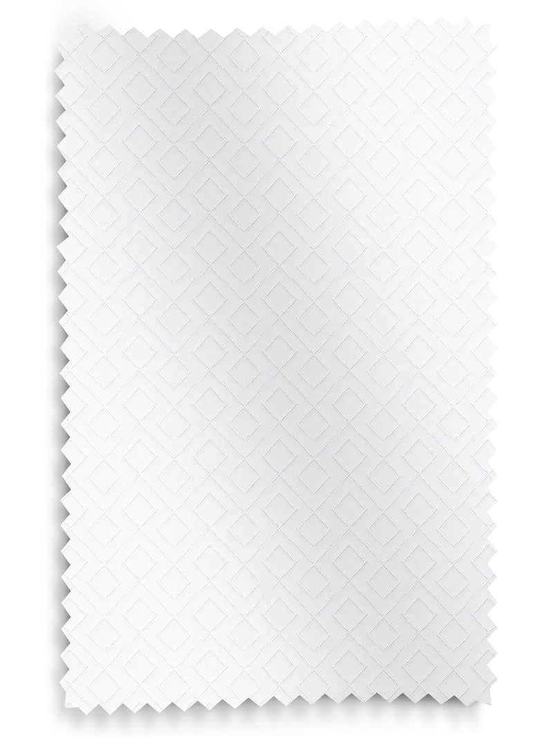 Cream Sicily roman blind with diamond pattern (British brand)