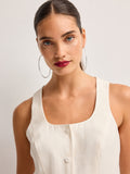 Silver tone oversized hoop earrings (British brand)