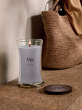 WoodWick Lilac medium hourglass candle (British brand)