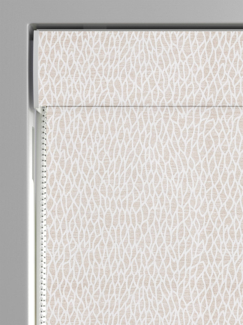 Lulle roman blind cream ivory polyester, UK version