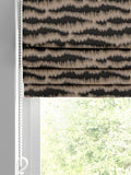 Motte black made to measure roman blind - British product