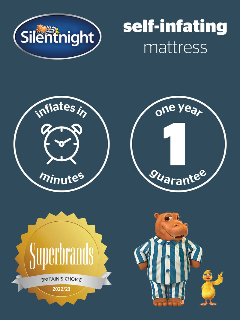 Silentnight 10cm double self inflating mattress (British brand)