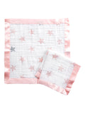 Aden + Anais pink muslin security blanket 2 pack, imported from the UK