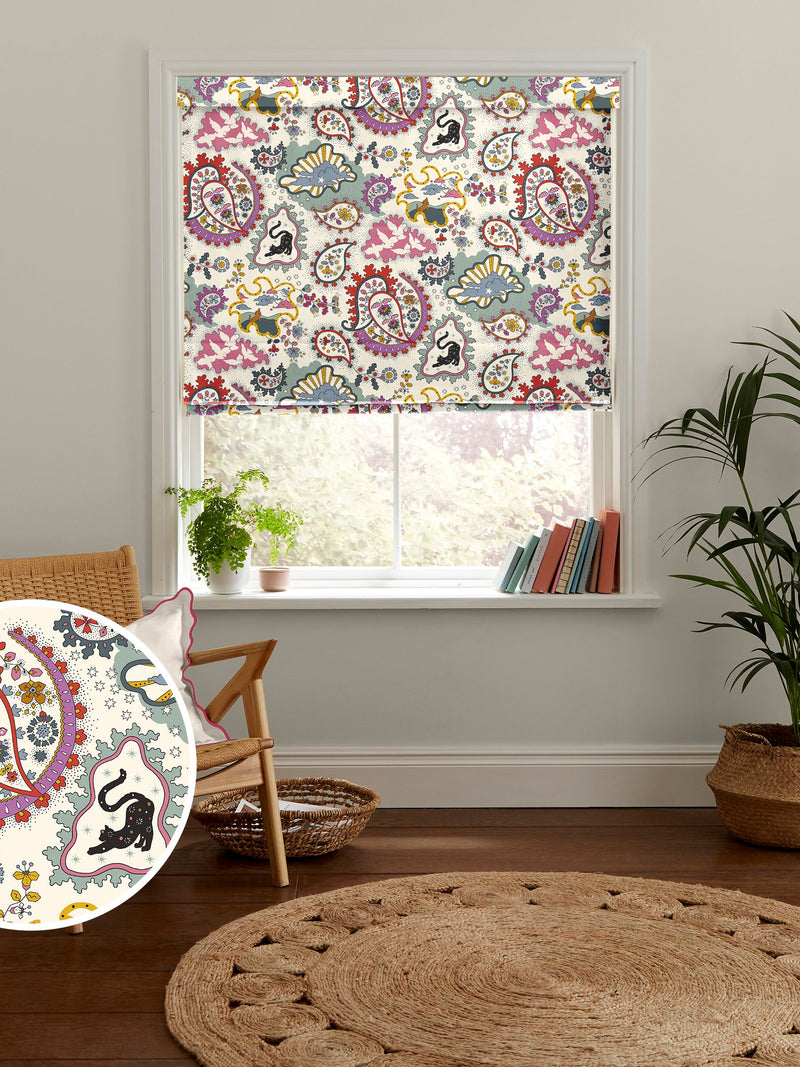 Cath Kidston Multi Paisley Roman blind 100% cotton, imported from the UK