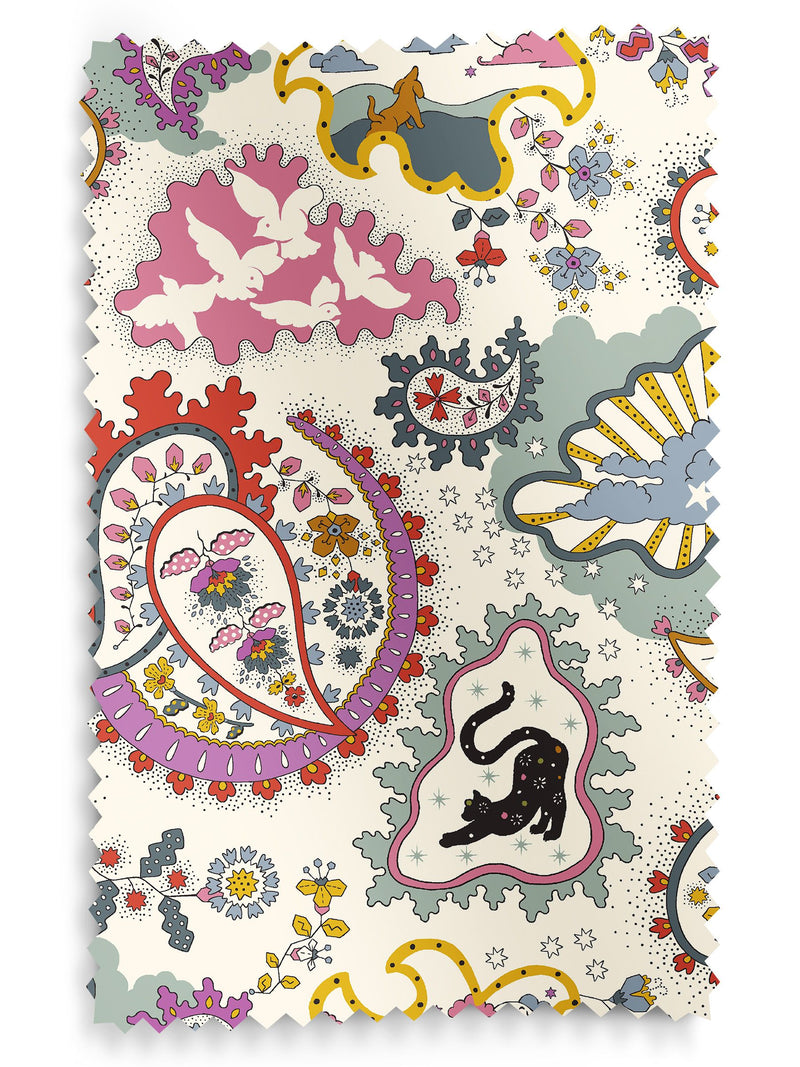 Cath Kidston Multi Paisley Roman blind 100% cotton, imported from the UK