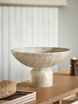 Next Natural Marble Effect Resin Sculptural Decorative Bowl 30cm Diameter 18cm Height- Buy online at McGrocer