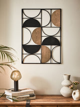 Next Black Bronx Metal Abstract Single Wall Art 70cm x 50cm- Buy online at McGrocer