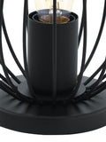 Eglo Black Newtown caged table lamp, imported from the UK