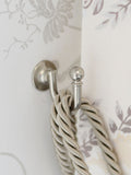 Laura Ashley Antique Brass Ball End Curtain Tieback Hooks (Pair)