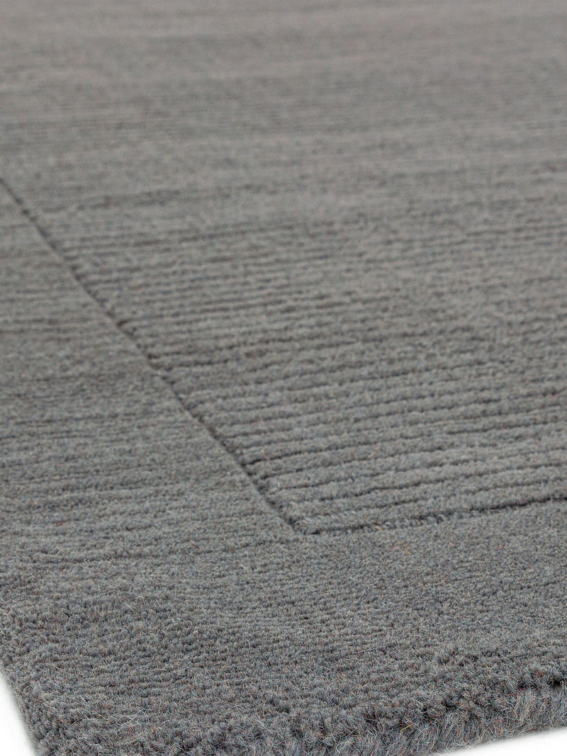 Asiatic Rugs grey wool runner rug 240x68cm (British brand)