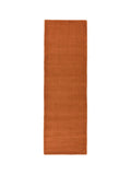 Asiatic Rugs terracotta orange wool runner rug (British brand)