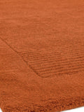 Asiatic Rugs terracotta orange wool runner rug (British brand)